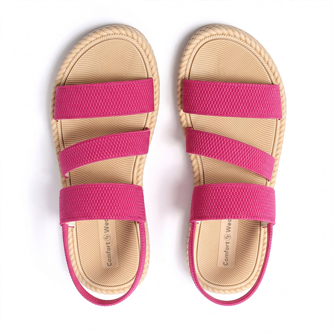 Women's Oasis Comfort Sandals for Beach, Travel and Everyday Walking - Pink