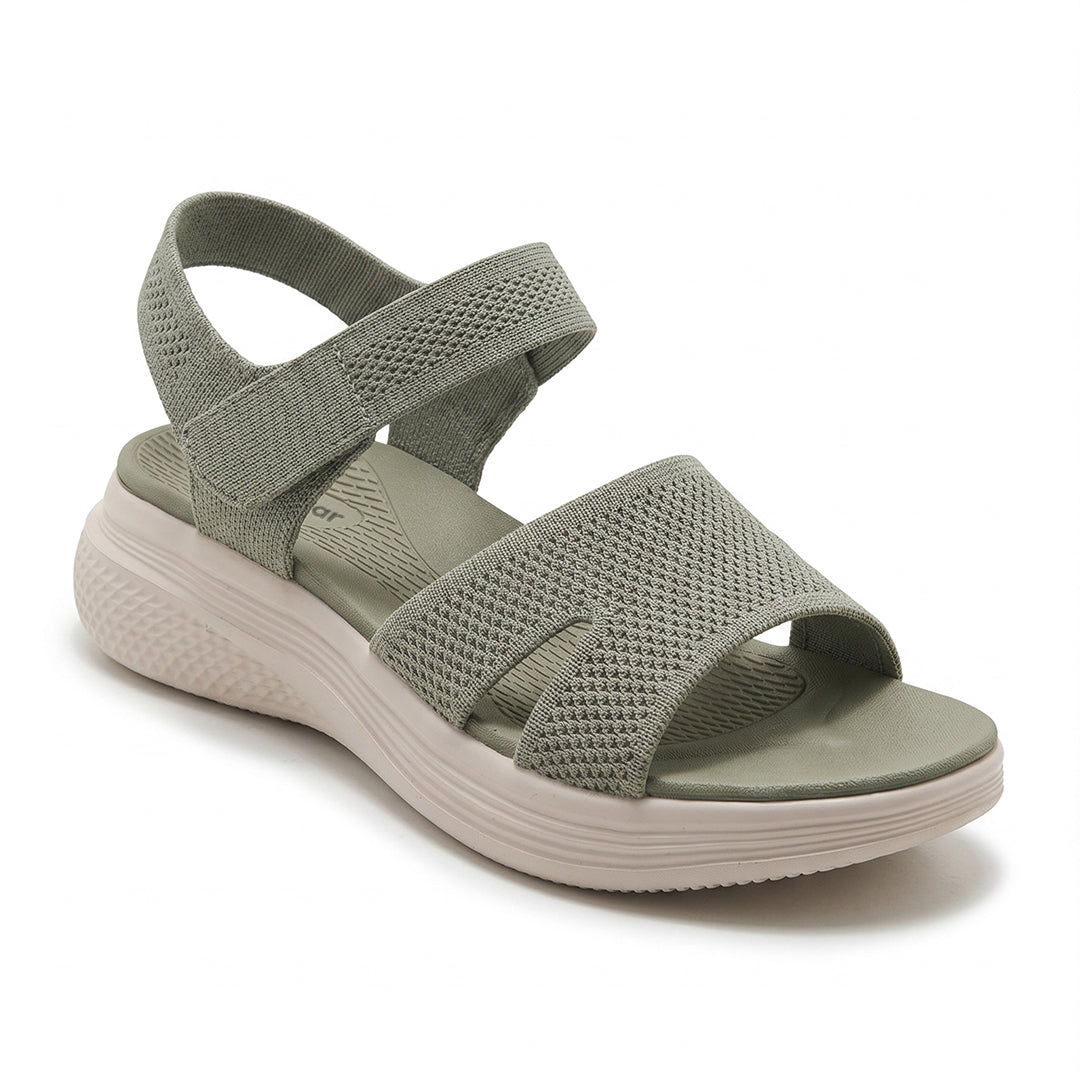 Women's Flexible Comfort Sandals for Summer Walking and Everyday Wear - Green