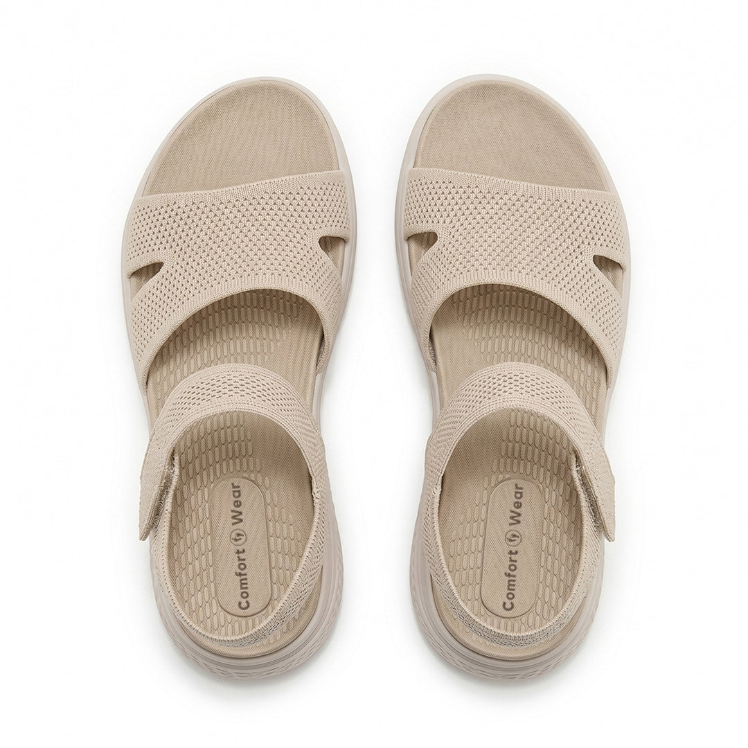 Women's Flexible Comfort Sandals for Summer Walking and Everyday Wear - Tan