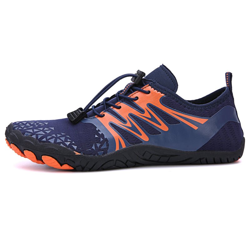 Trail V-Runner Pro Barefoot Shoes for Men and Women - Non-Slip Minimalist Trail Runners - Blue Orange