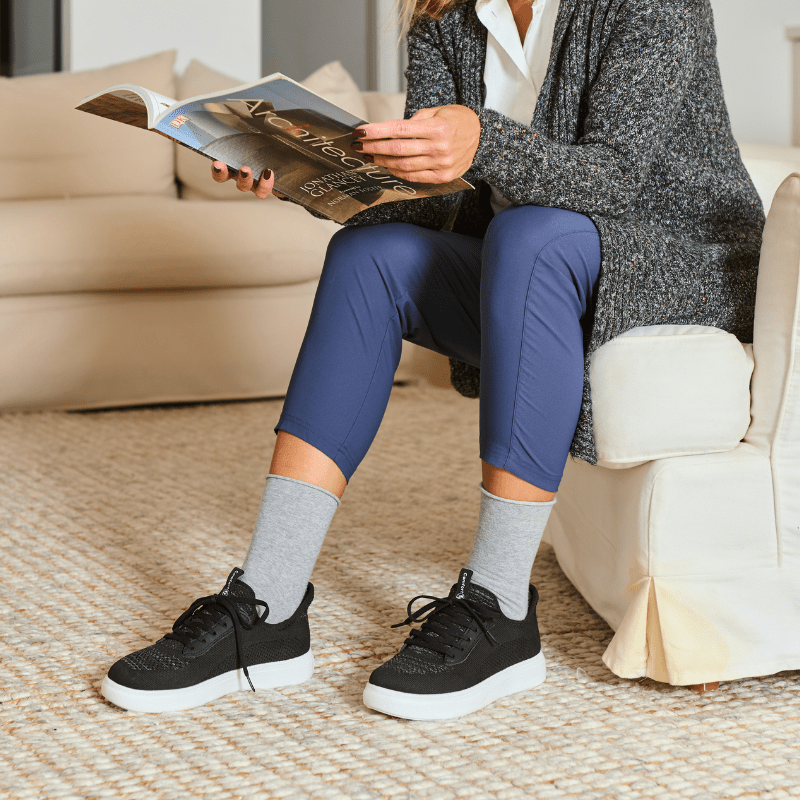 Women's Daily Slip-On Comfort Shoes for Walking and Standing All Day - Black