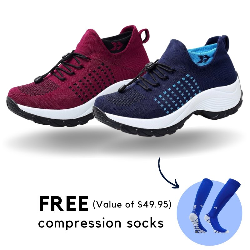 Women's Wide Fit Ortho Shoe Bundle for Roomy All-Day Walking Comfort