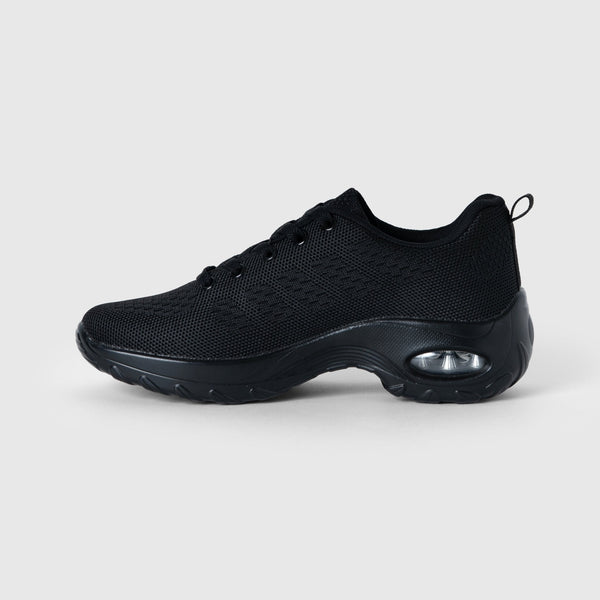 Women's Energy Max Stretch Walking Shoes with Cushioned Arch Support - Black