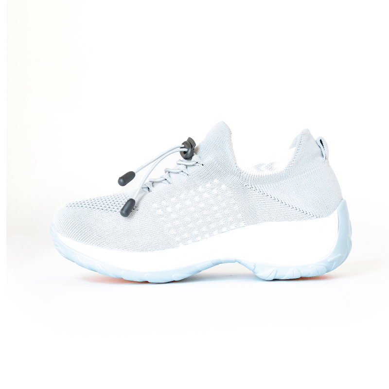 Women's Ortho Stretch Cushion Shoes for Arch Support and All-Day Walking Comfort - Arctic Grey