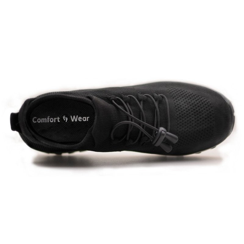 Women's Ortho Stretch Cushion Shoes for Arch Support and All-Day Walking Comfort - Midnight Black