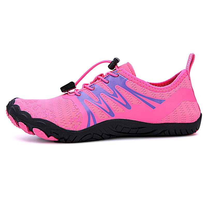 Trail V-Runner Pro Barefoot Shoes for Men and Women - Non-Slip Minimalist Trail Runners - Rose Red