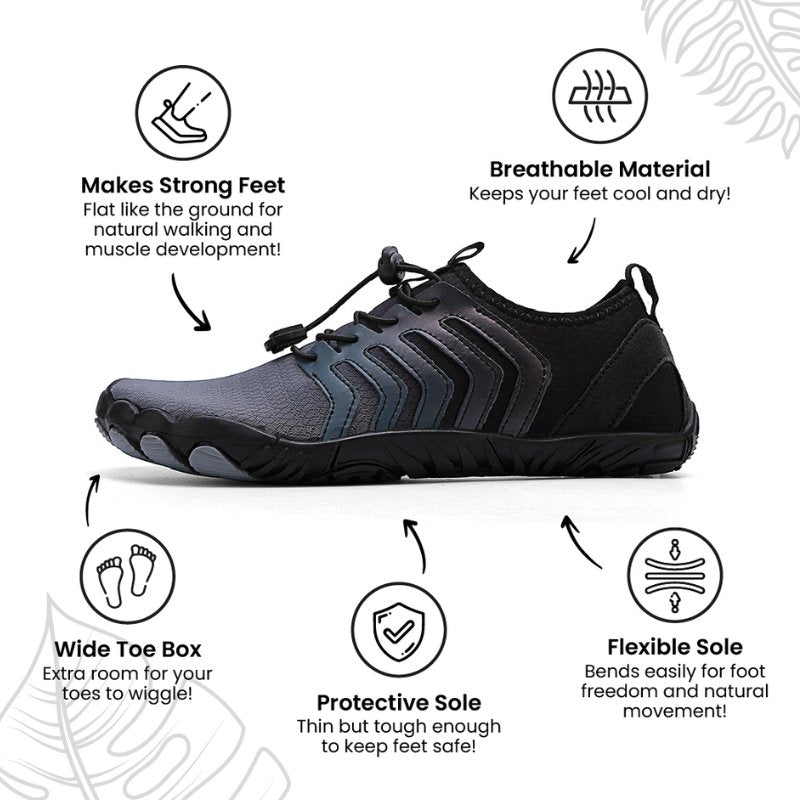 Trail V-Runner Pro Barefoot Shoes for Men and Women - Non-Slip Minimalist Trail Runners
