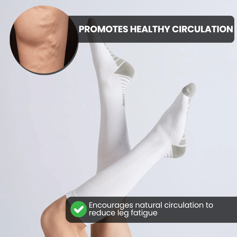 Graduated Compression Socks for Circulation Support and Tired Legs