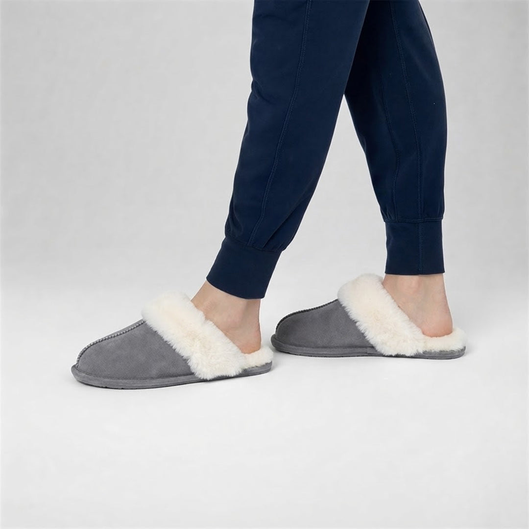 Women's Cozy House Slippers for Indoor Warmth and Everyday Comfort - Gray