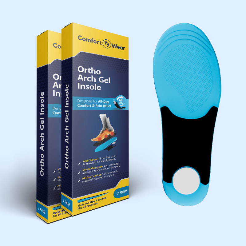 2-Pack All-Day Comfort and Support Shoe Insoles for Walking, Work and Standing