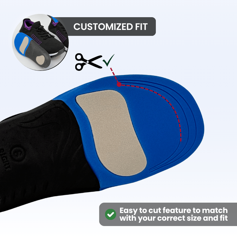 ORTHO-EVA Lightweight Cushioned Insoles for Responsive Support