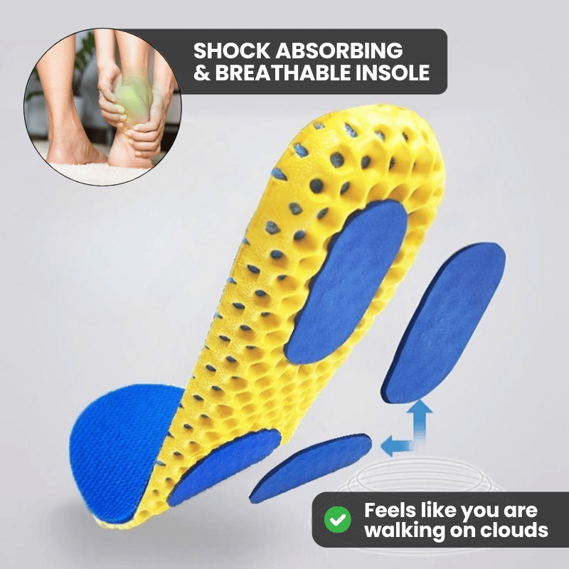 Lightweight Breathable Comfort Insoles for Everyday Shoes