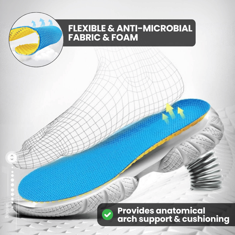 Lightweight Breathable Comfort Insoles for Everyday Shoes