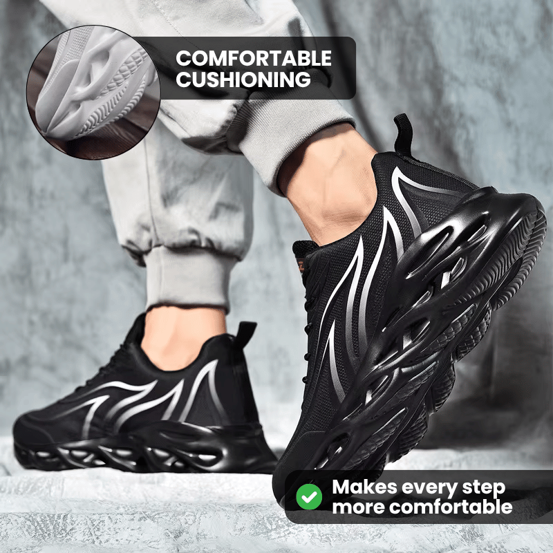 Men's Comfort Cushion Trainers for All-Day Support - White
