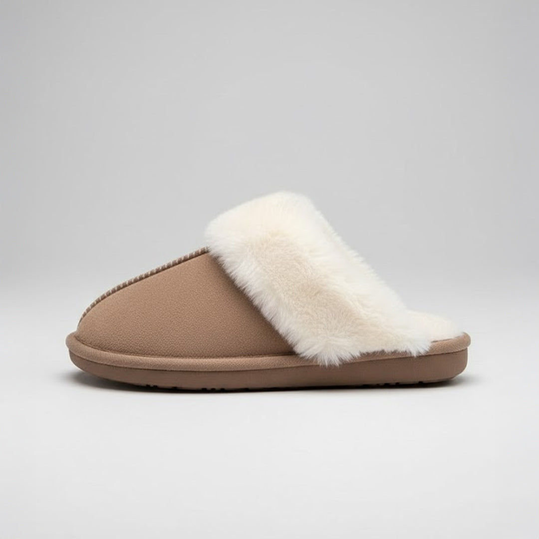 Women's Cozy House Slippers for Indoor Warmth and Everyday Comfort - Brown