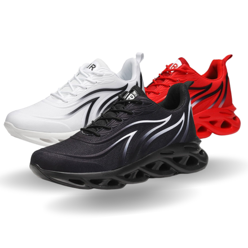 Men's Cushion Trainer Shoe Bundle for Running, Walking and Everyday Comfort