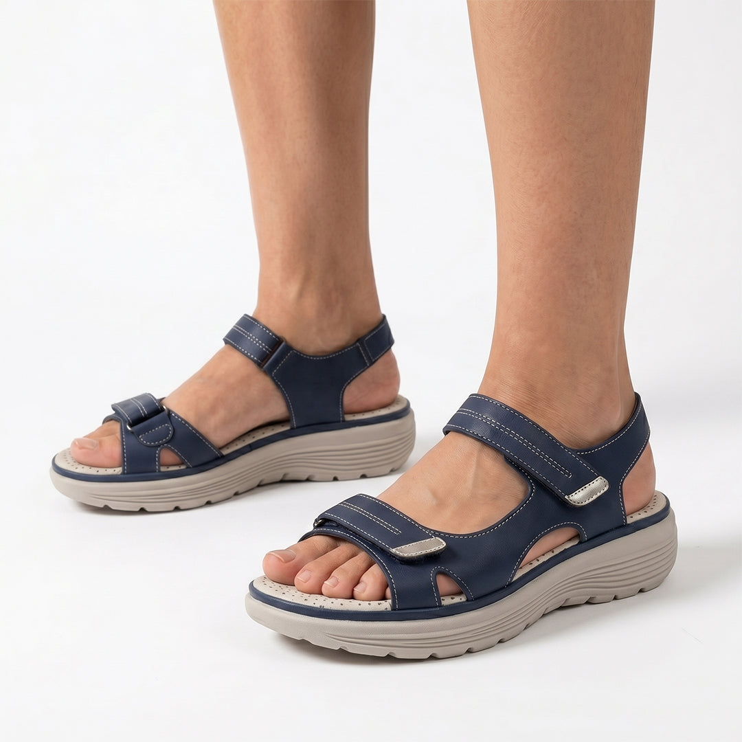 Women's Ortho Arch Support Sandals for Walking and All-Day Foot Comfort - Blue