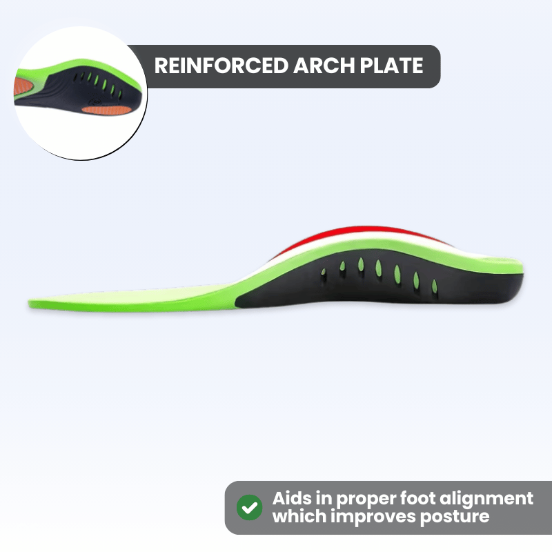 ORTHO-TECH Shock-Absorbing Insoles for All-Day Foot Support