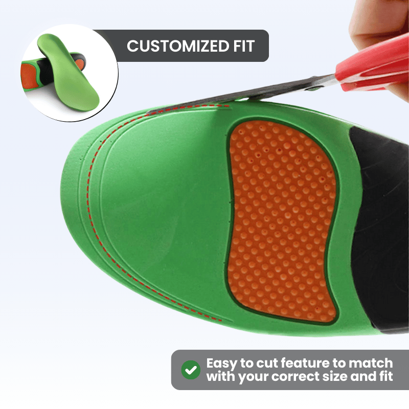ORTHO-TECH Shock-Absorbing Insoles for All-Day Foot Support