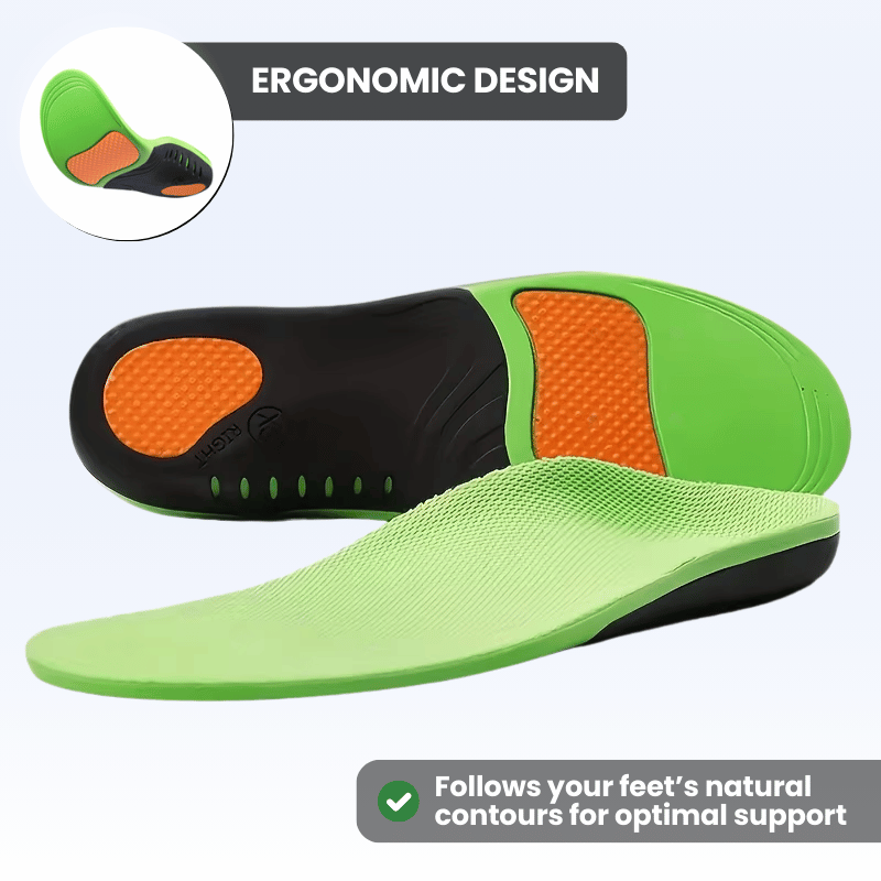 ORTHO-TECH Shock-Absorbing Insoles for All-Day Foot Support