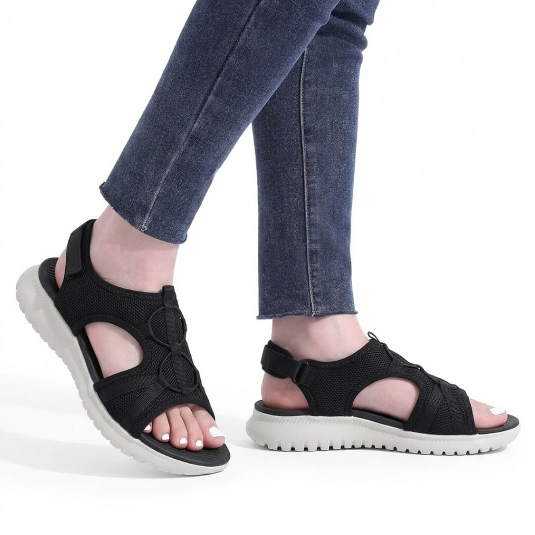 Women's Cushioned Comfort Sandals with Pressure-Relief Sole for Everyday Wear