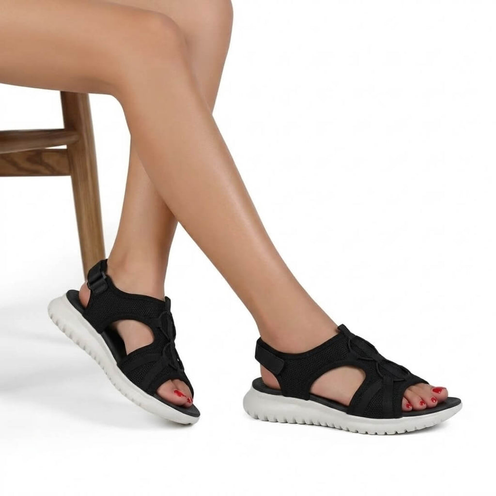Women's Cushioned Comfort Sandals with Pressure-Relief Sole for Everyday Wear