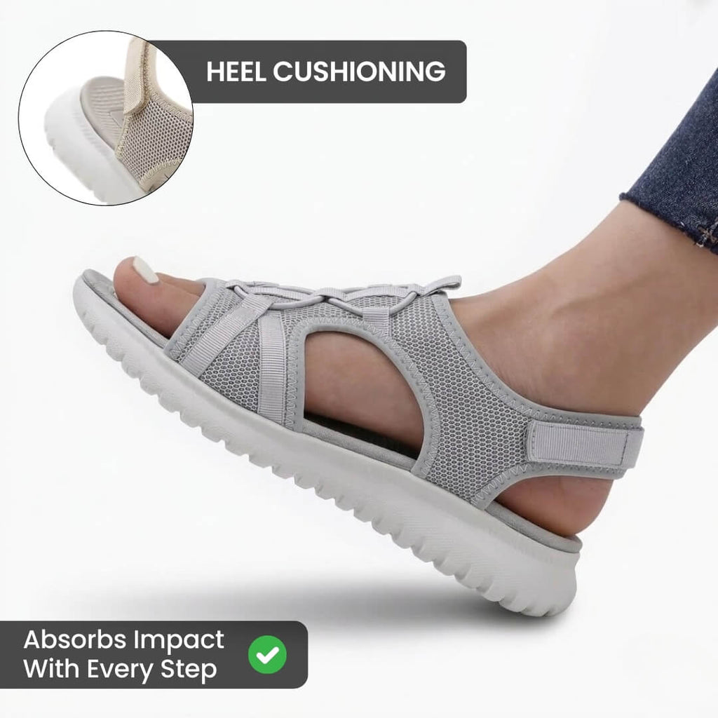 Women's Cushioned Comfort Sandals with Pressure-Relief Sole for Everyday Wear