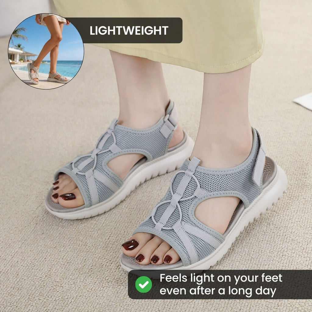 Women's Cushioned Comfort Sandals with Pressure-Relief Sole for Everyday Wear