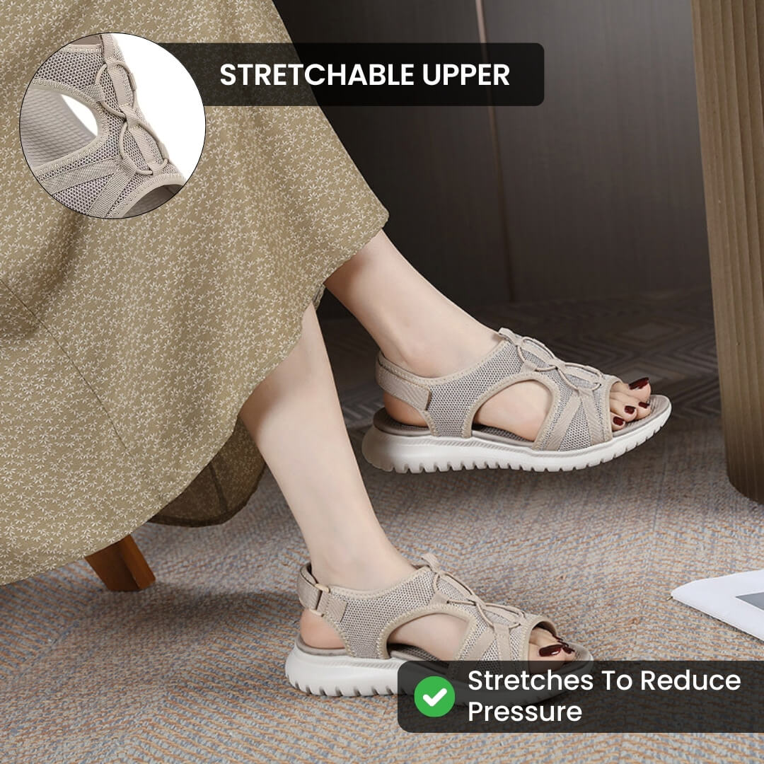 Women's Cushioned Comfort Sandals with Pressure-Relief Sole for Everyday Wear