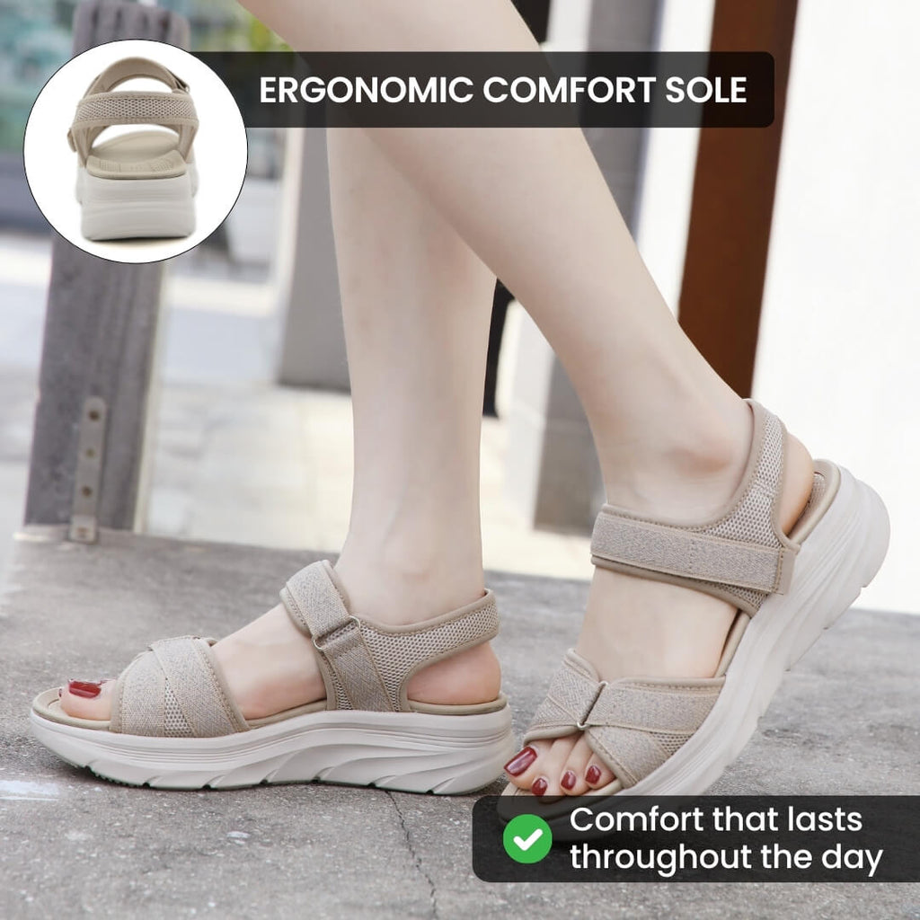 Women's Wide Toe Box Sandals with Arch Support for All-Day Comfort