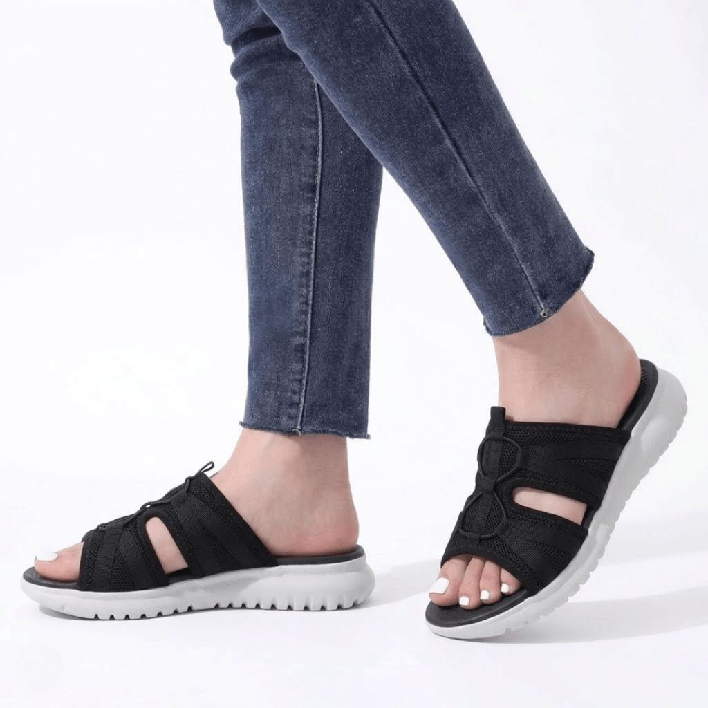 Women's Cushioned Slide Sandals with Pressure-Relief Support for Everyday Wear