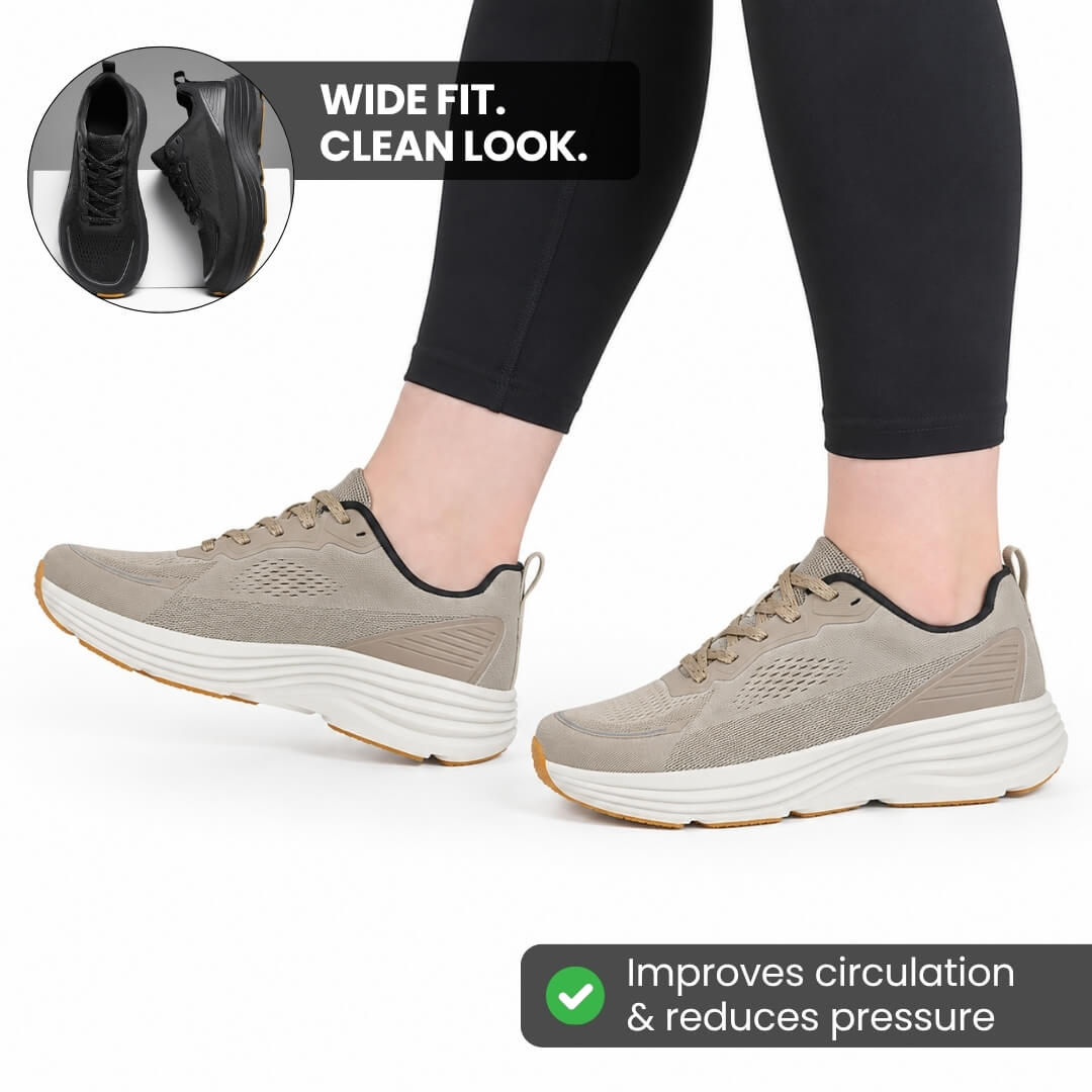 Men's Ortho Cloud Cushion Shoes with Wide Toe Box for All-Day Comfort