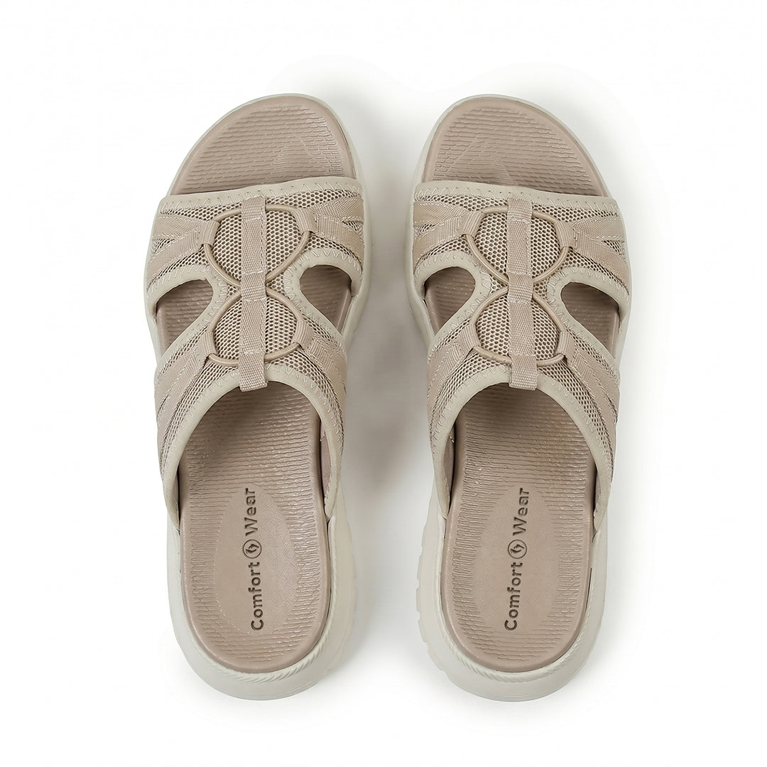 Women's Walking Sandals for Travel, Summer and All-Day Foot Comfort - Tan