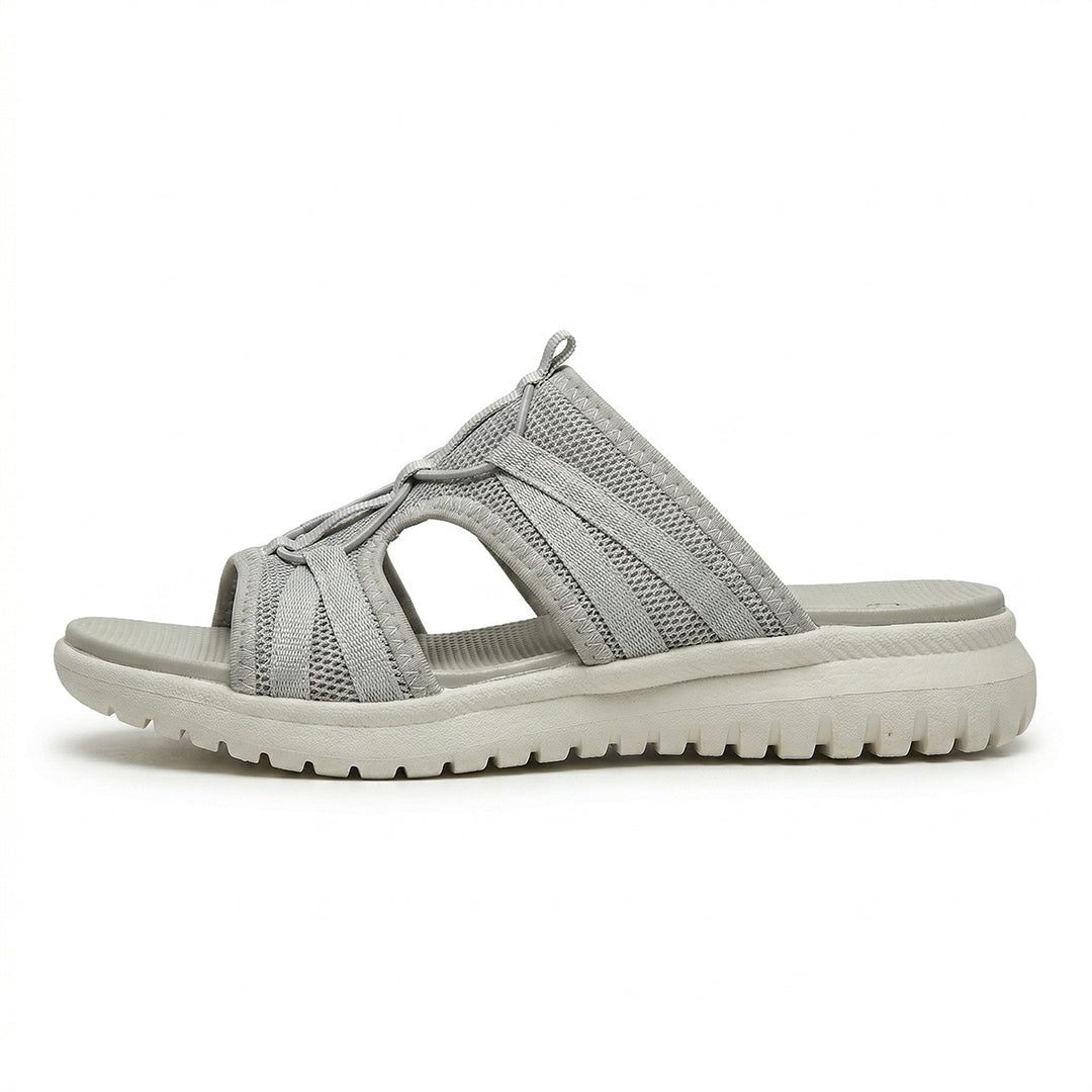 Women's Walking Sandals for Travel, Summer and All-Day Foot Comfort - Grey