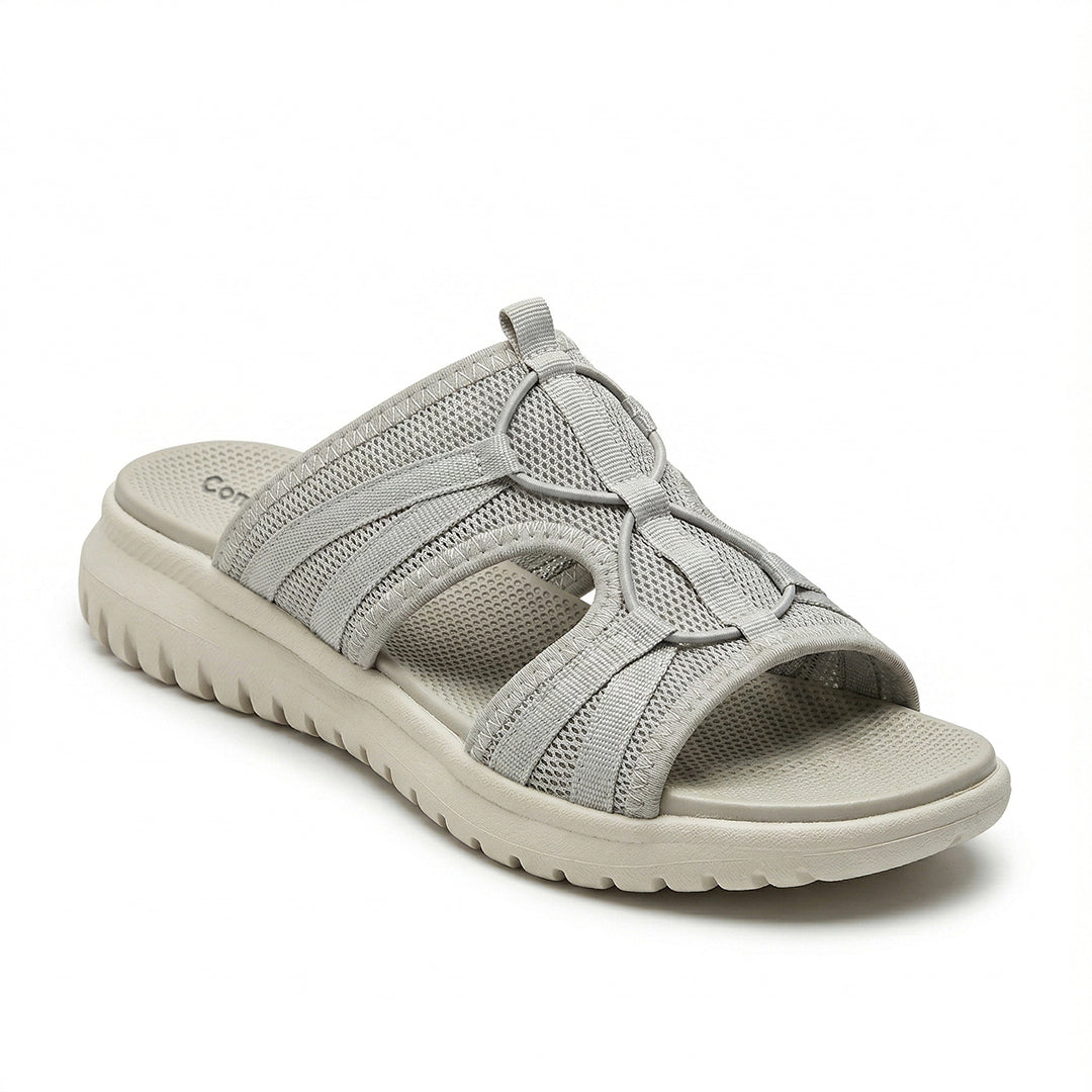 Women's Walking Sandals for Travel, Summer and All-Day Foot Comfort - Grey