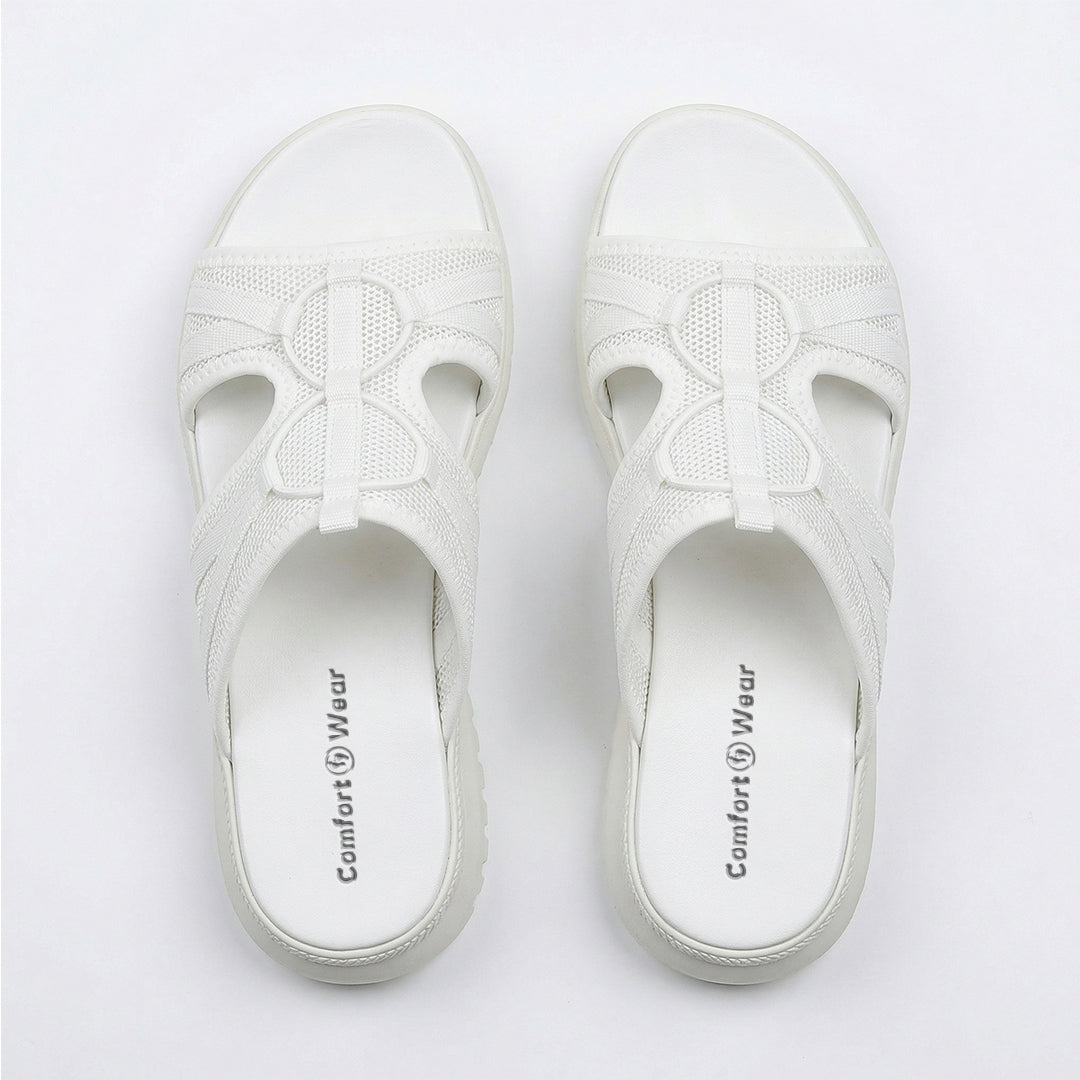 Women's Walking Sandals for Travel, Summer and All-Day Foot Comfort - White