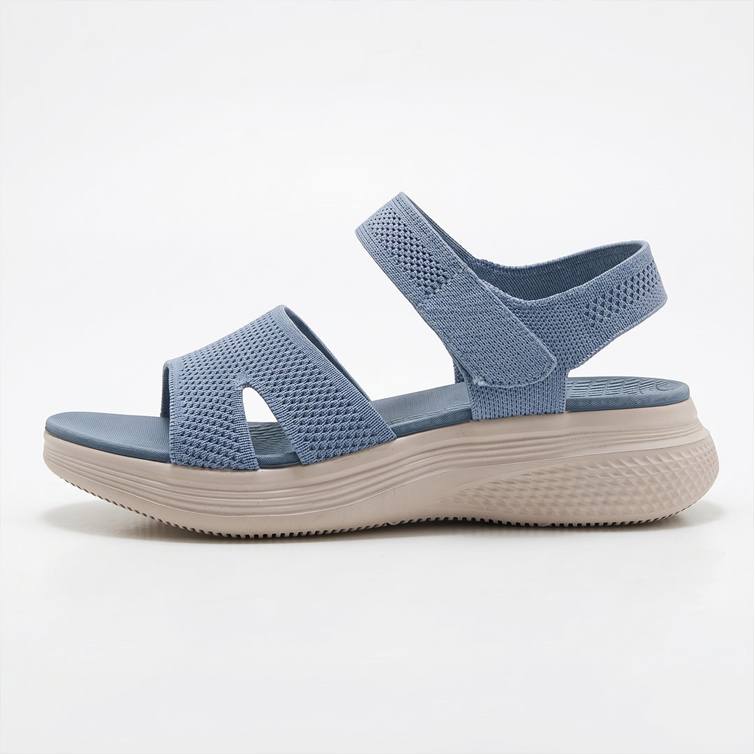 Women's Flexible Comfort Sandals for Summer Walking and Everyday Wear - Blue