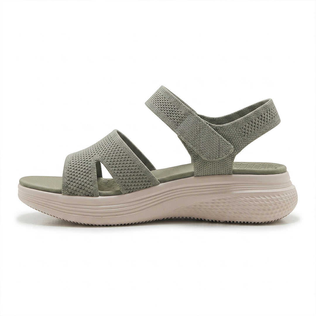 Women's Flexible Comfort Sandals for Summer Walking and Everyday Wear - Green