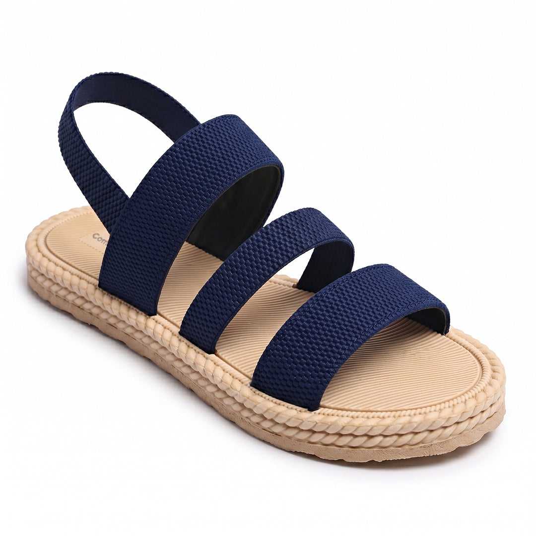 Women's Oasis Comfort Sandals for Beach, Travel and Everyday Walking - Navy