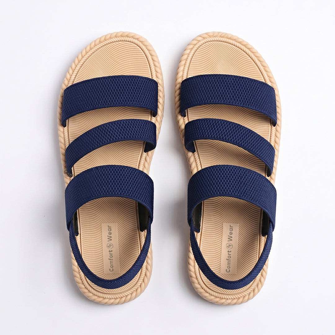 Women's Oasis Comfort Sandals for Beach, Travel and Everyday Walking - Navy