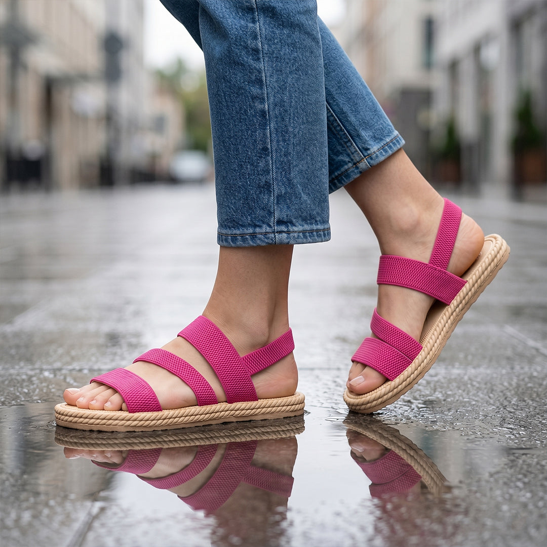 Women's Oasis Comfort Sandals for Beach, Travel and Everyday Walking - Pink