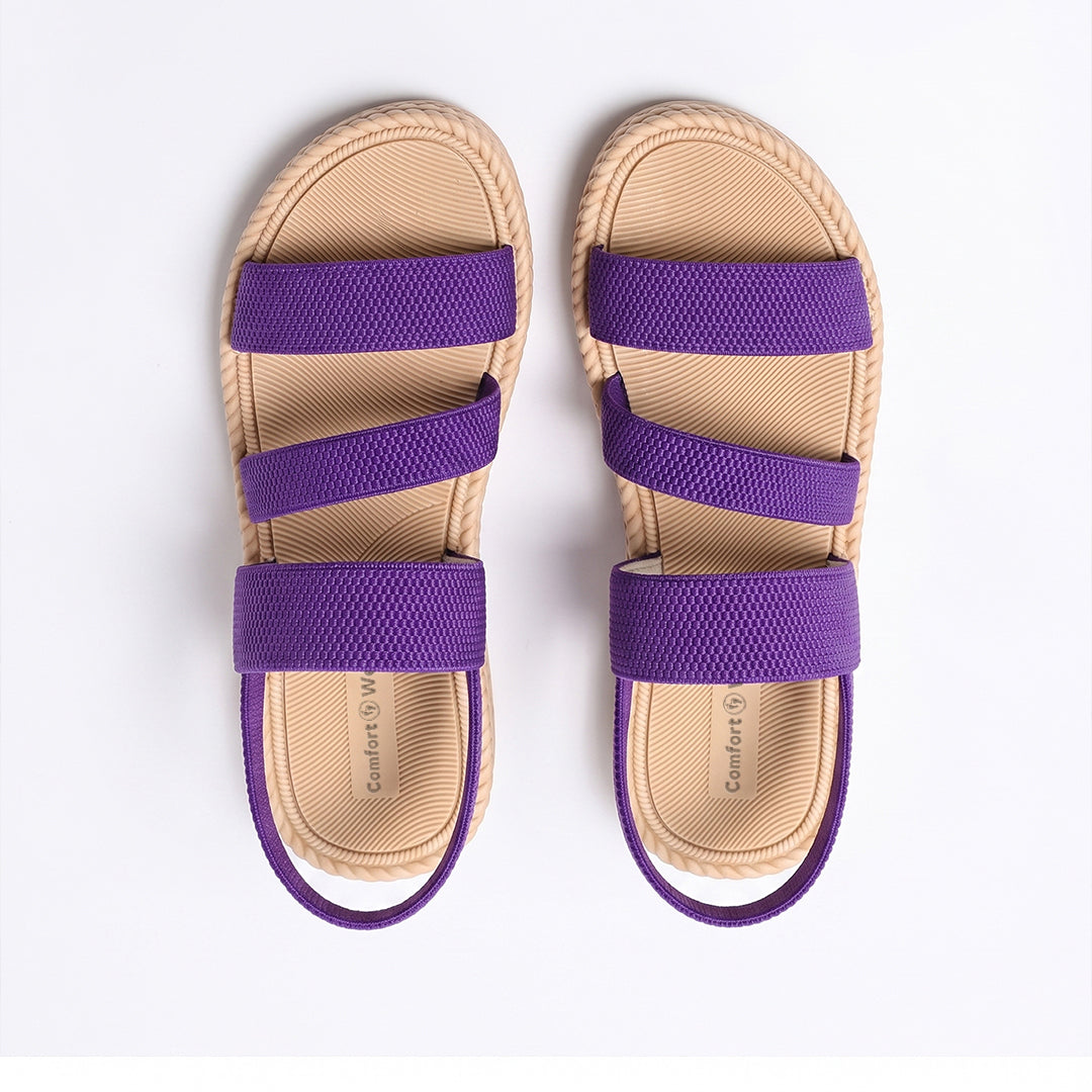 Women's Oasis Comfort Sandals for Beach, Travel and Everyday Walking - Purple