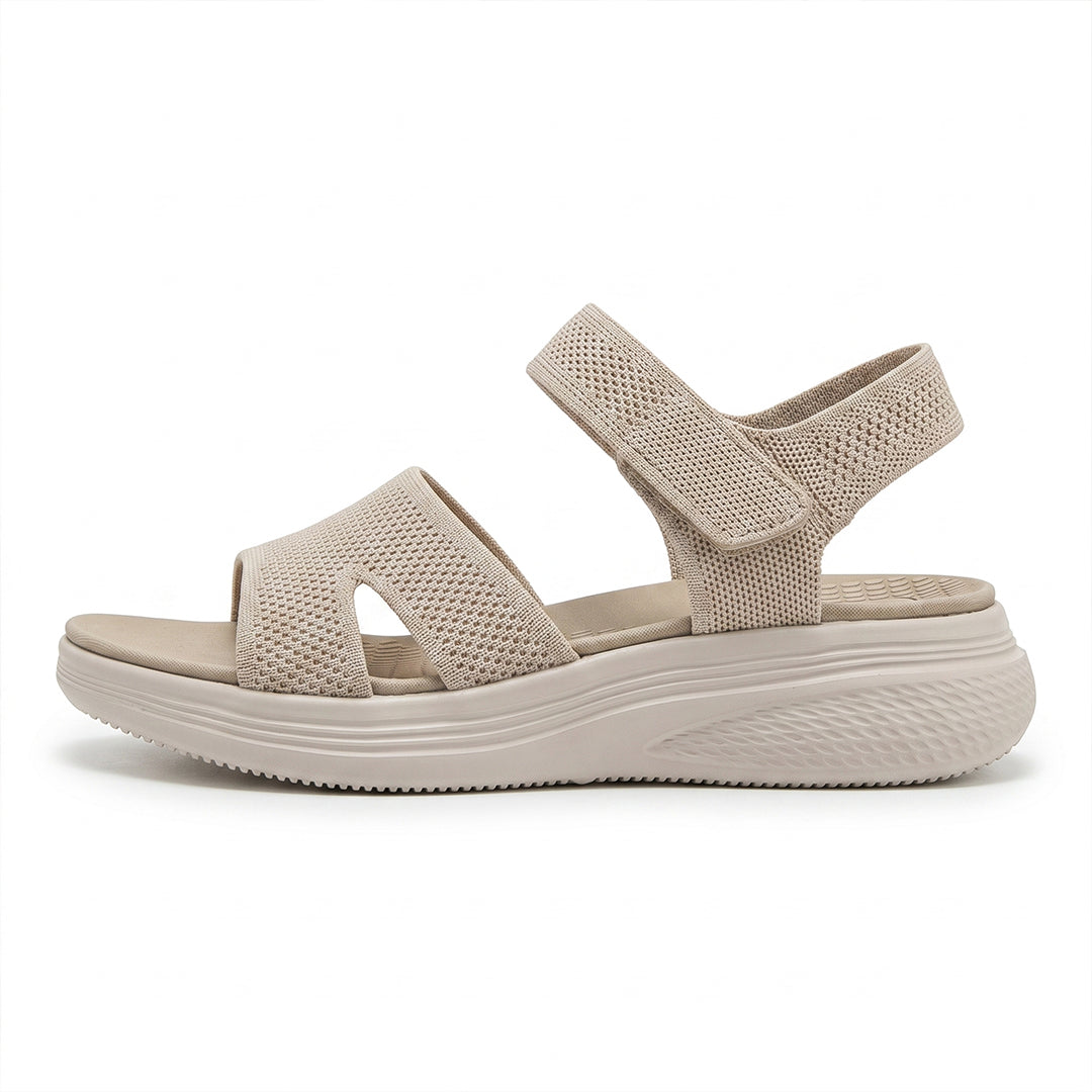 Women's Flexible Comfort Sandals for Summer Walking and Everyday Wear - Tan