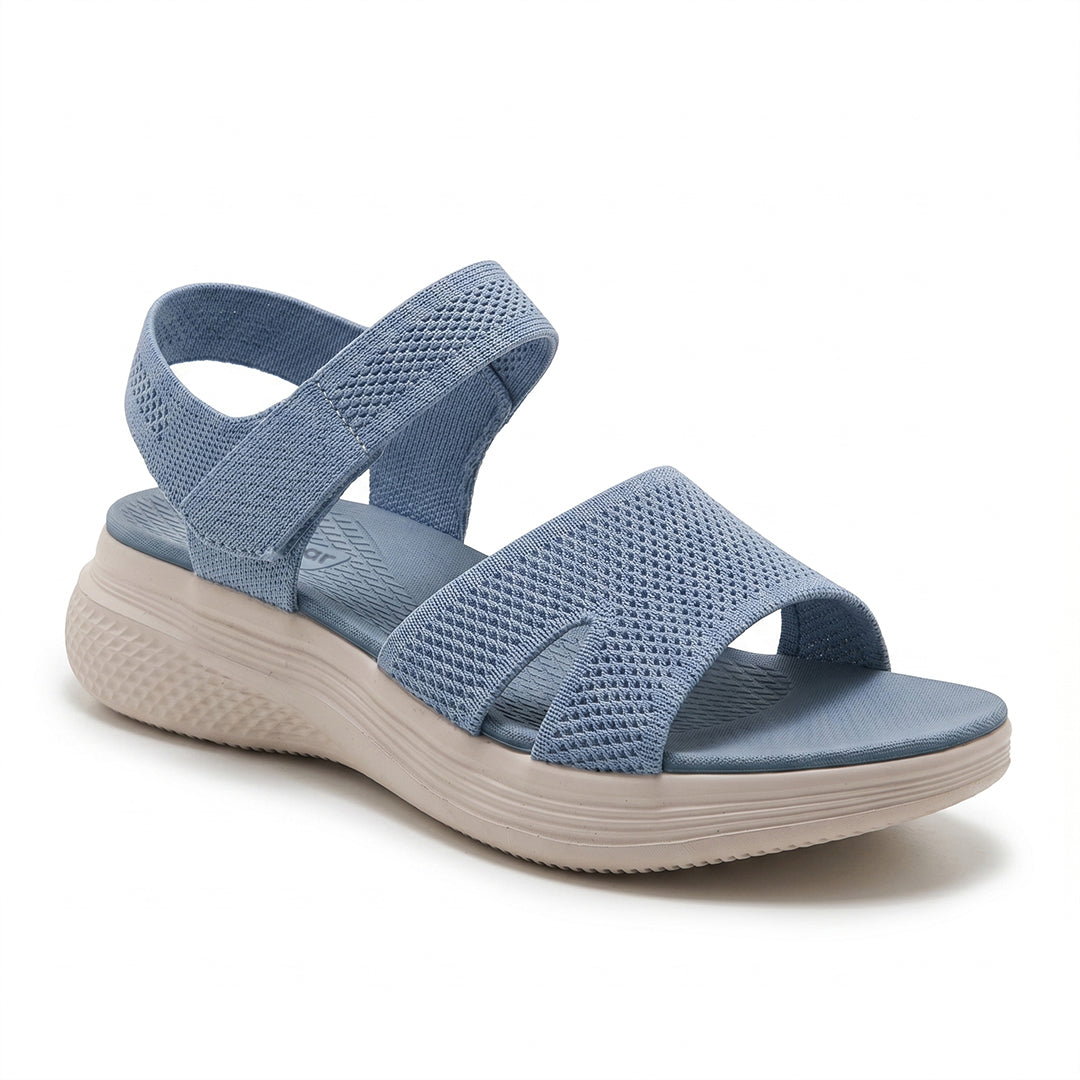 Women's Flexible Comfort Sandals for Summer Walking and Everyday Wear - Blue