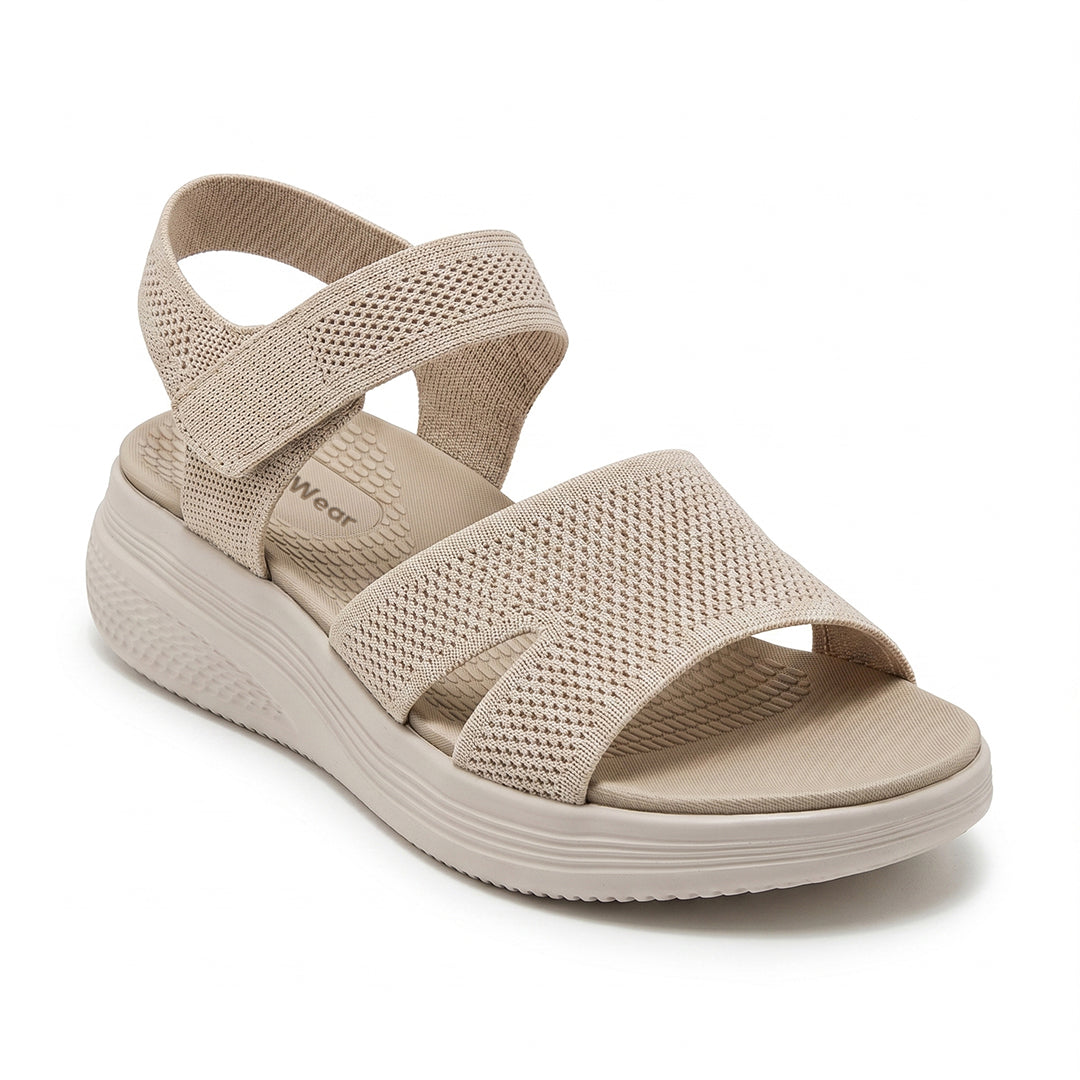 Women's Flexible Comfort Sandals for Summer Walking and Everyday Wear - Tan