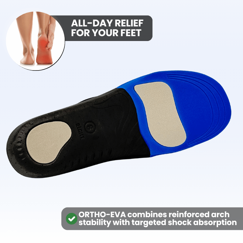 ORTHO-EVA Lightweight Cushioned Insoles for Responsive Support