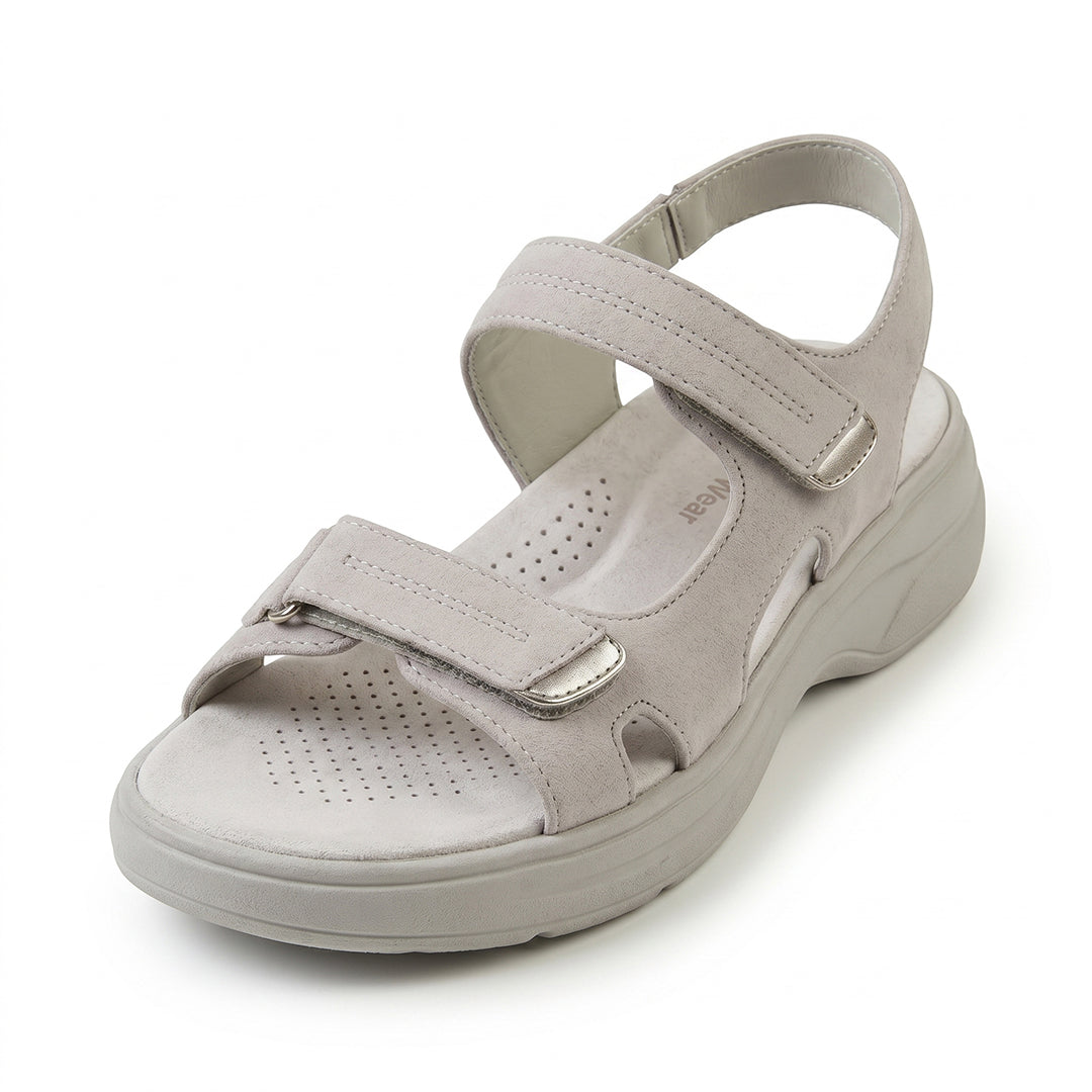 Women's Ortho Arch Support Sandals for Walking and All-Day Foot Comfort - Gray