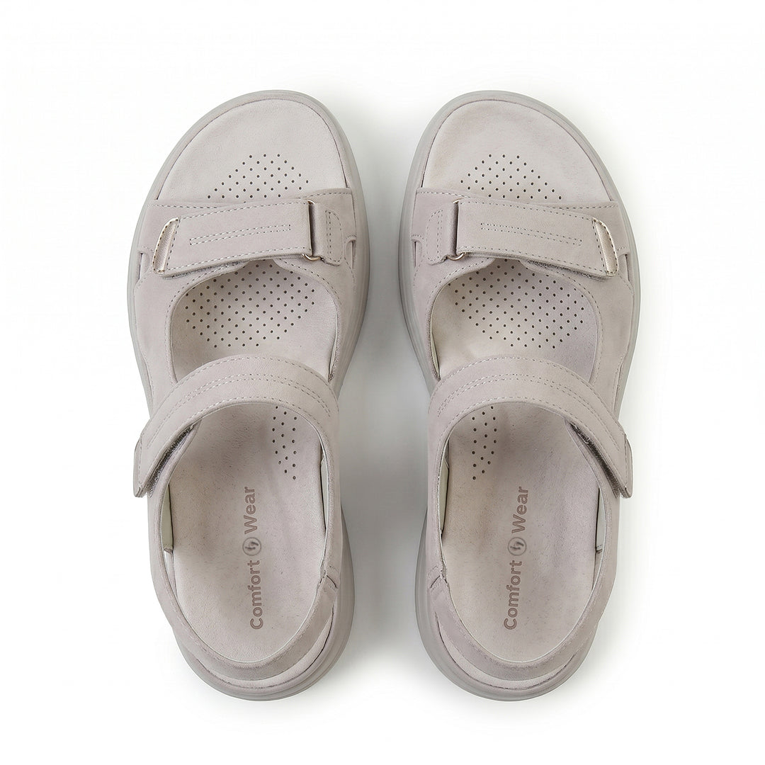 Women's Ortho Arch Support Sandals for Walking and All-Day Foot Comfort - Gray