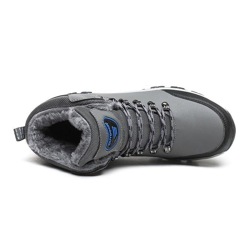 Men's Arctic Winter Boots for Cold Weather Walking and Snow Day Comfort - Gray