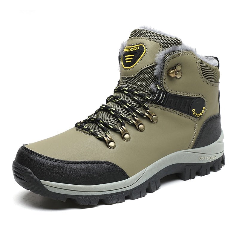 Men's Arctic Winter Boots for Cold Weather Walking and Snow Day Comfort - Green